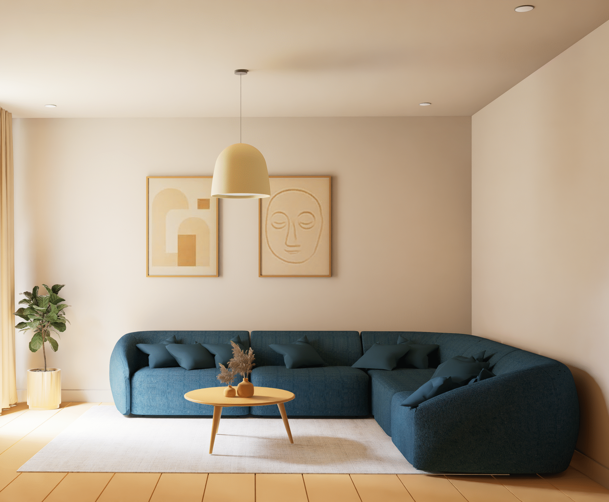 Ava hörnsoffa – 5 moduler Image